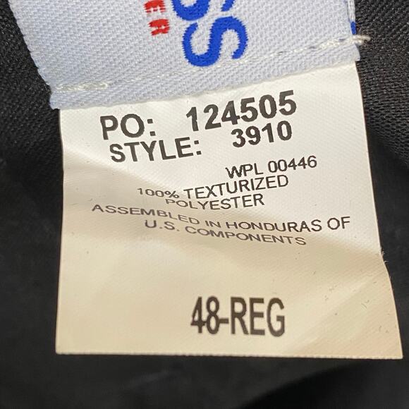 Flying Cross  Men's Black Style 3910 100% Polyester Pant Size 48X31 - Picture 7 of 9